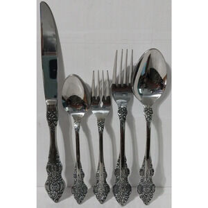 Oxford Hall SUTHERLAND Japan Stainless Flatware 5 Piece Place Setting